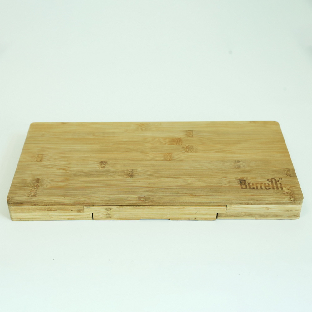 Bamboo Cheese Board with Knife and Drawer