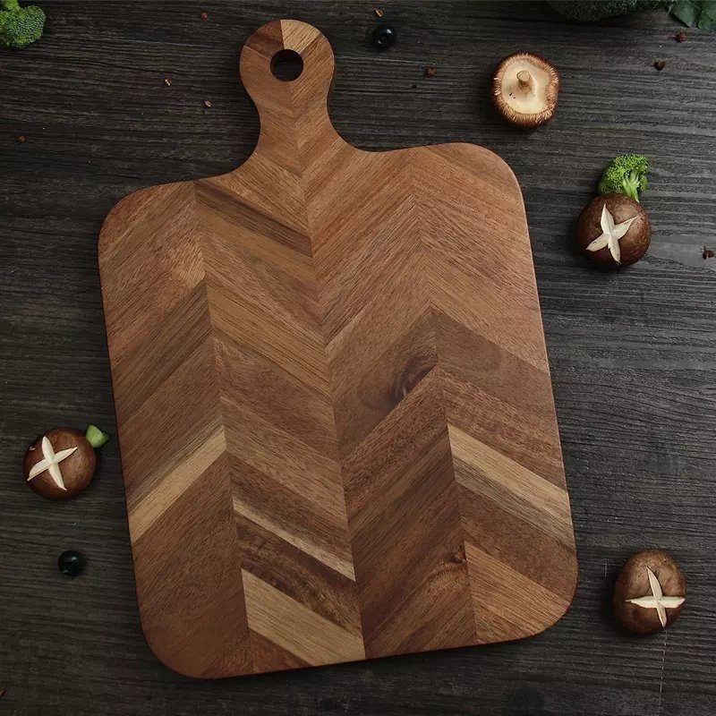 Custom Kitchen Multi Purpose Wooden Chopping Board Set Chop Block Wood Cutting Board