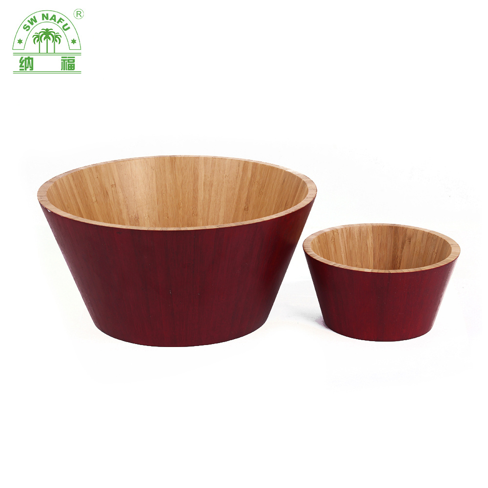 Hot Selling Cheap Health Care Bamboo Salad Lacquer Bowl