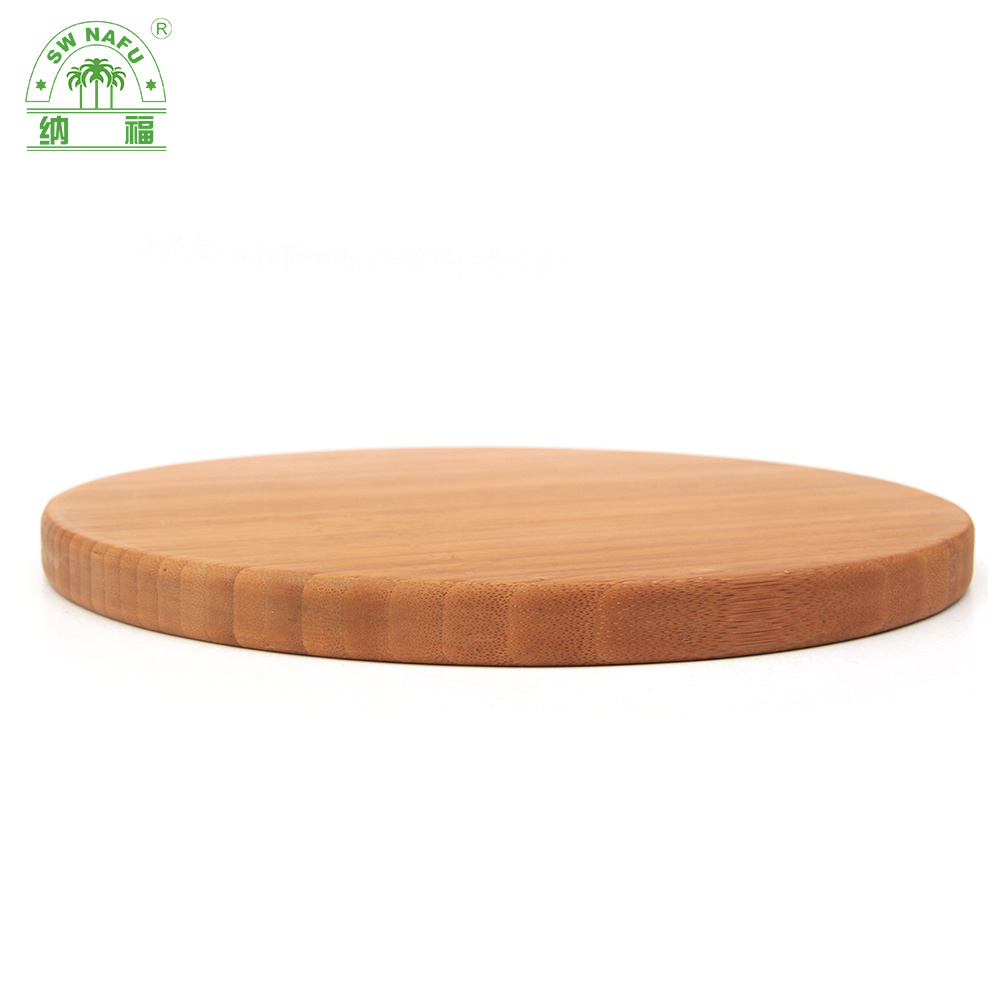 Lively Thick Small Round Bamboo Cutting Board Cheese Board