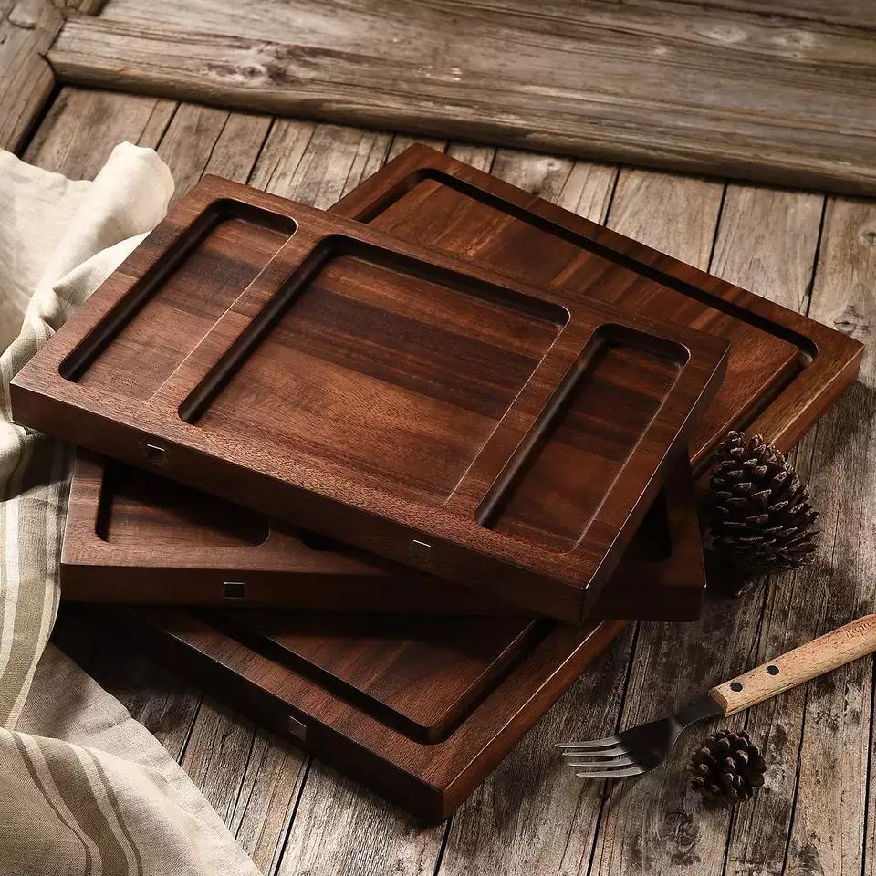 Factory Wholesale Engravable Big Royal Organic Bamboo Cutting Board Juice Groove