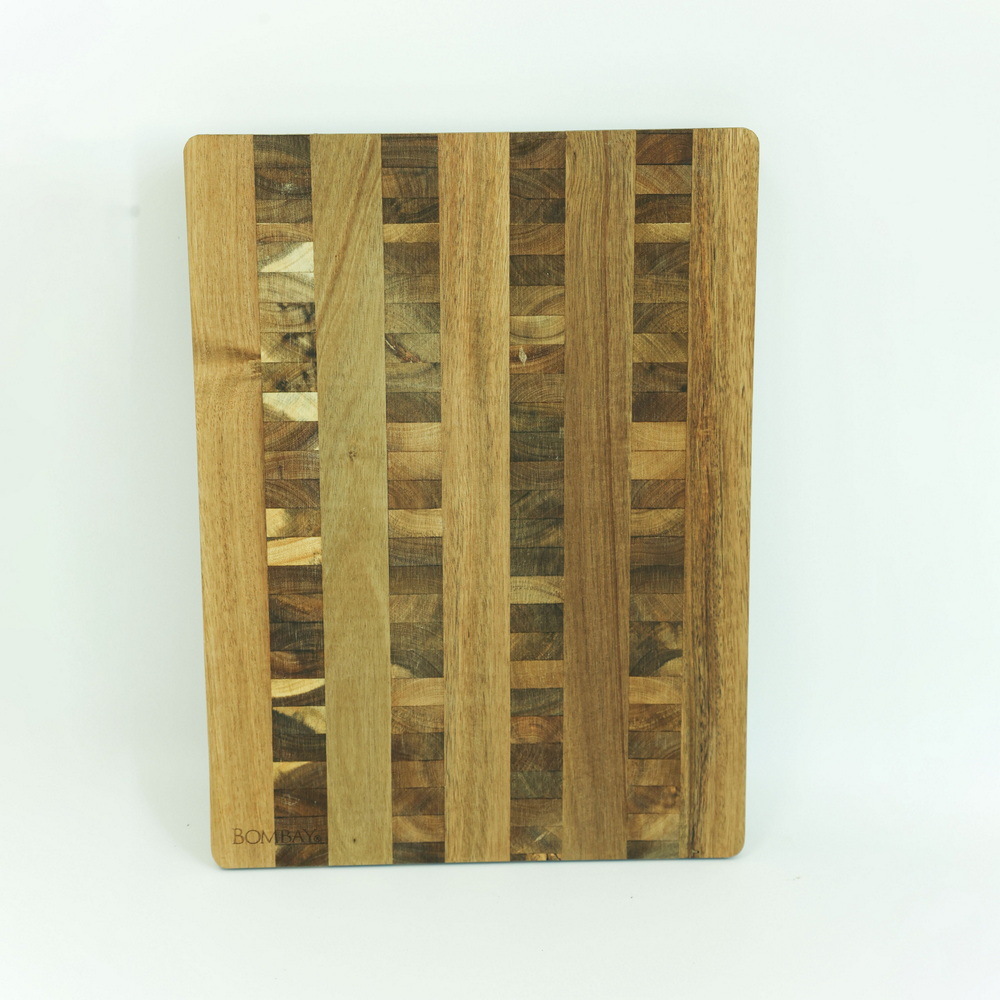 Rectangle Shape Thick End Grain Wood Butcher Block Cutting Board