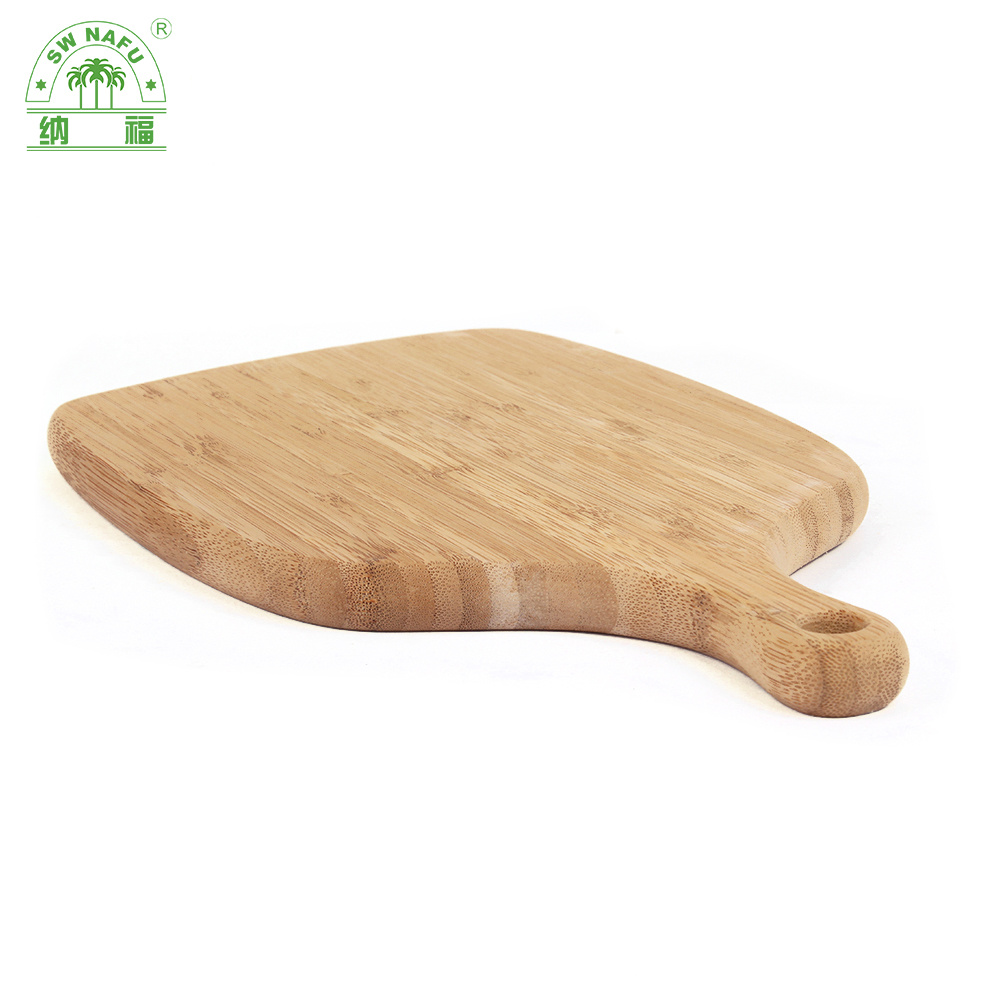 High Quality Bamboo Pizza Bread Cheese Cutting Board with Handle From Fujian Factory