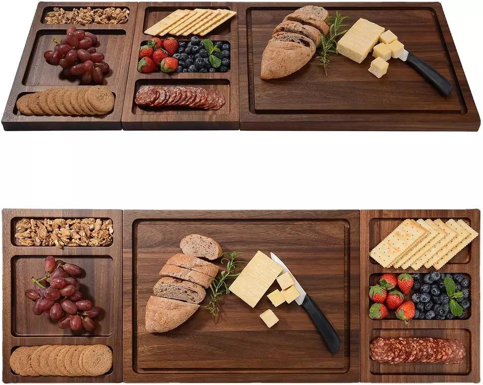 Factory Wholesale Engravable Big Royal Organic Bamboo Cutting Board Juice Groove
