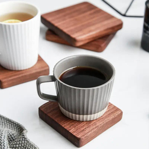 Customized Walnut Wood Coaster Natural Wood Coasters Square Coaster for Kitchen