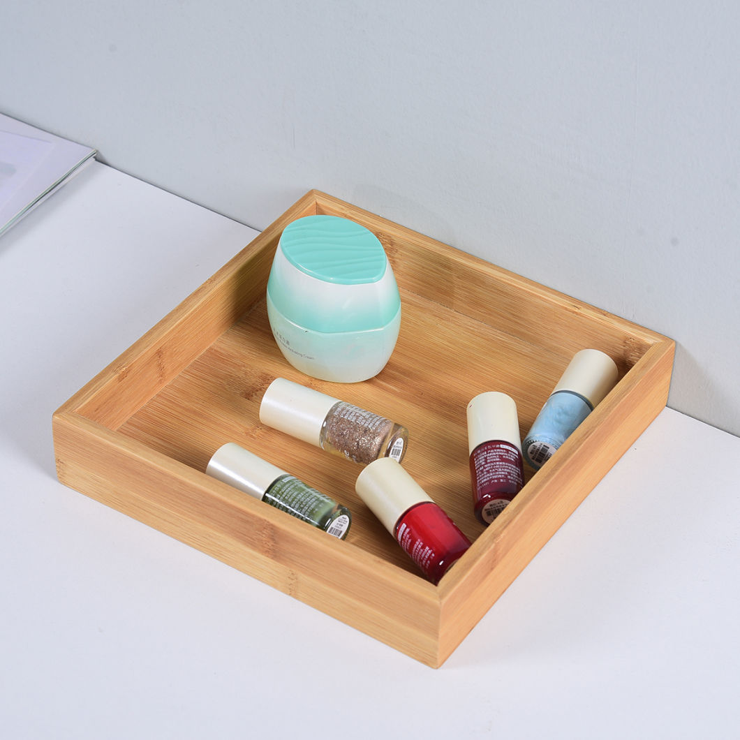 Multi-Use Varied Size Bamboo Drawer Organizer Set Bamboo Organizer Box for Office, Home, Kitchen, Bedroom