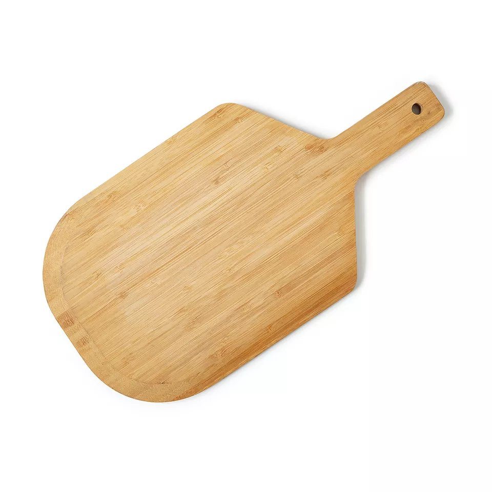 Color Printed Bamboo Wooden Pizza Cutting Board Chopping Board with Handle