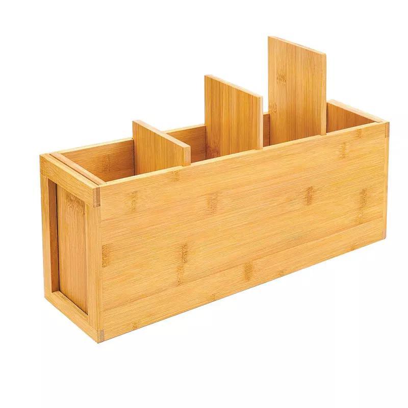 Kitchen Dining Table Spoon Storage Tray Bamboo Cutlery Tray Drawer Organizer