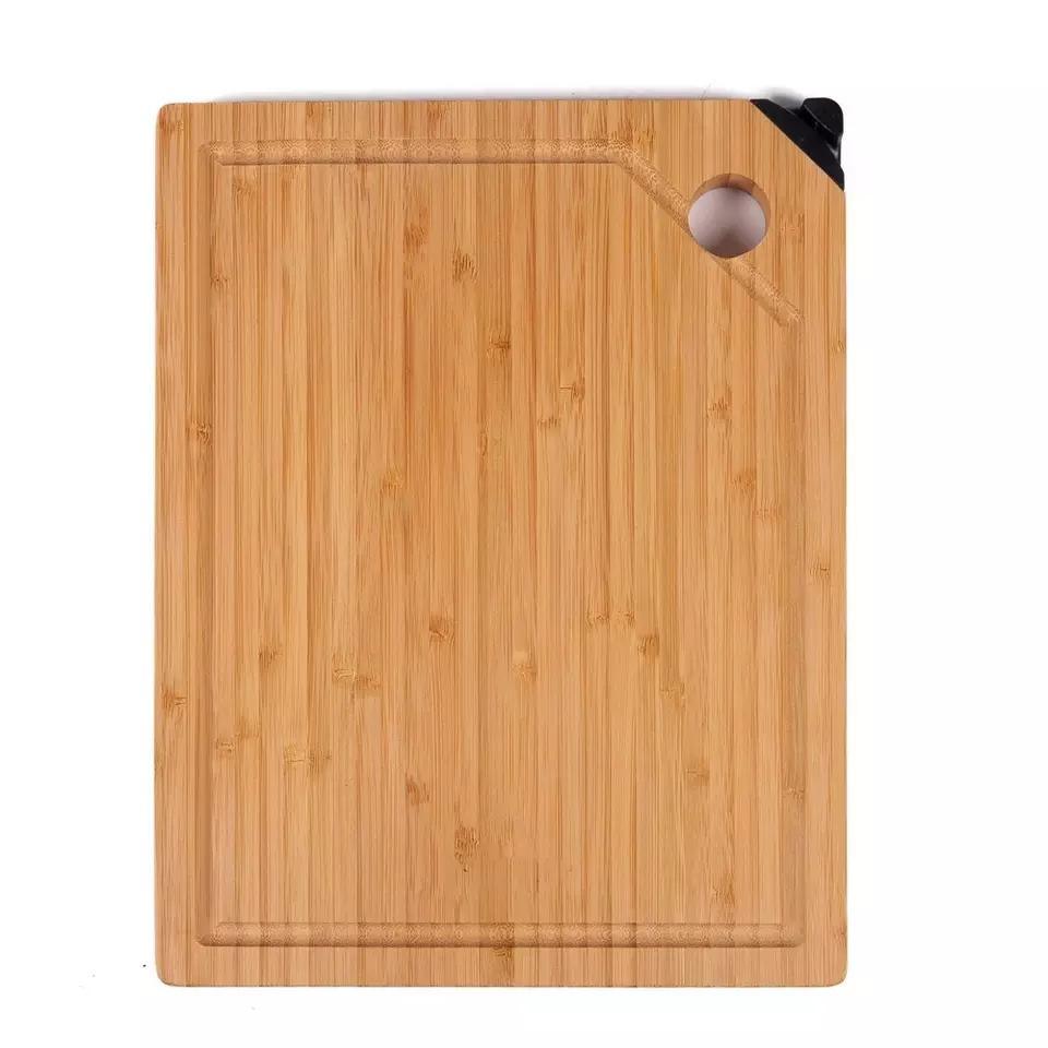 Bamboo Cutting Board with Kitchen Chopping Board for Meat Cheese Knife Sharpener
