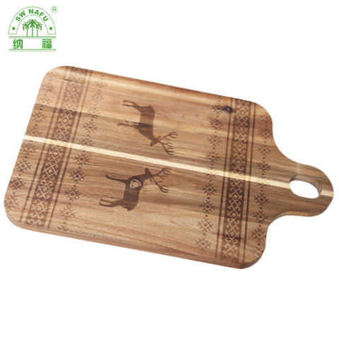 Premium Quality Custom Acacia Wood Large Engraved Cutting Board Chopping Board Wholesale