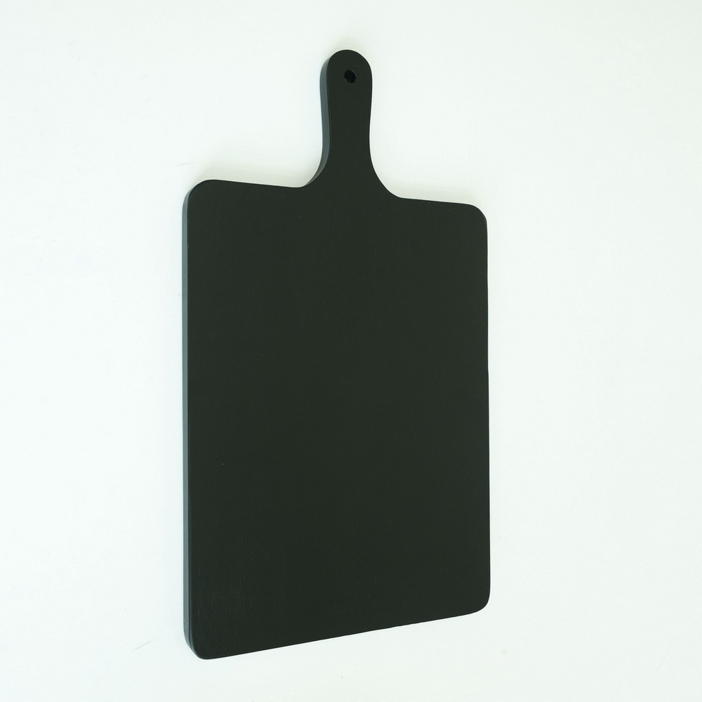 Black Wood Cutting Board Chopping Board Serving Board with Handle