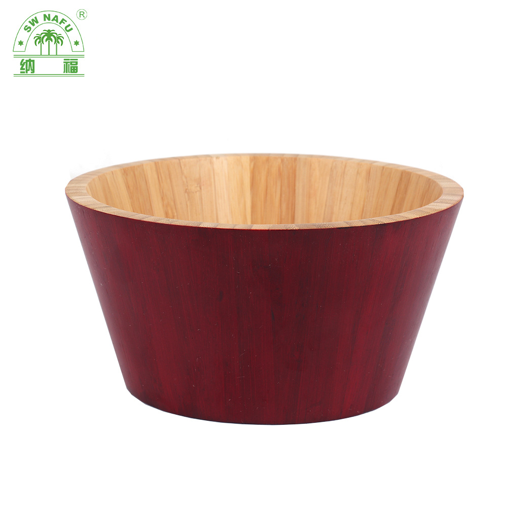 Hot Selling Cheap Health Care Bamboo Salad Lacquer Bowl