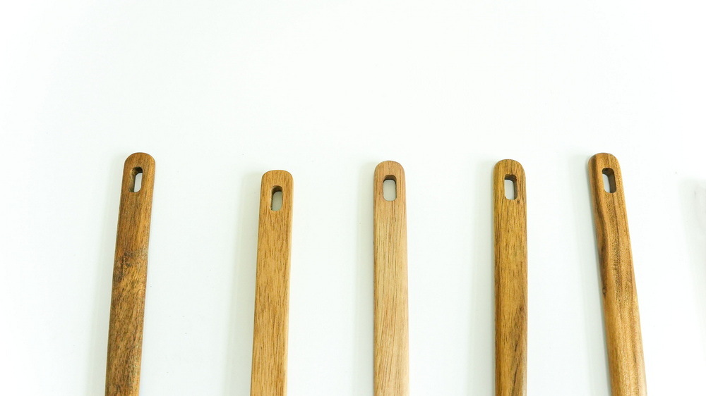 Home Basic Portable Non Stick Acacia Wood Utensils for Kitchen and Cooking