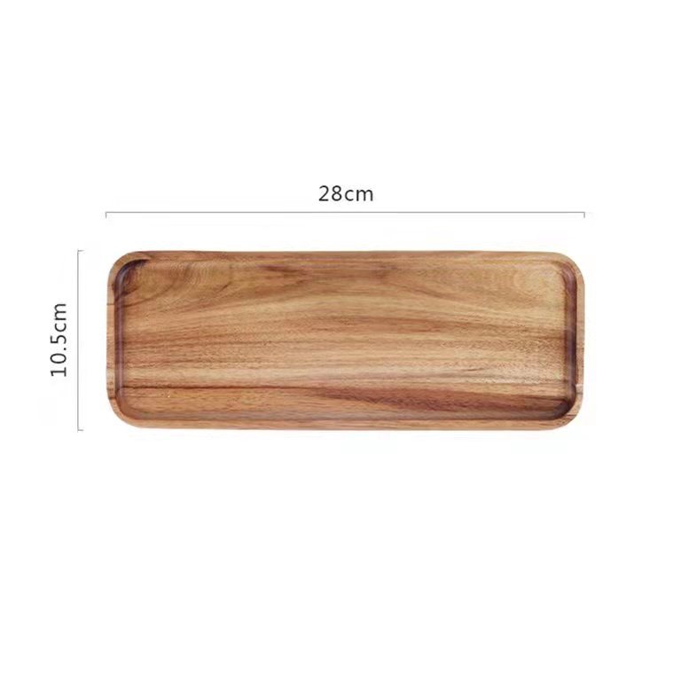 Wooden Tableware Wooden Serving Plate Wooden Tray for Coffee / Breakfast / Bread / Fruit