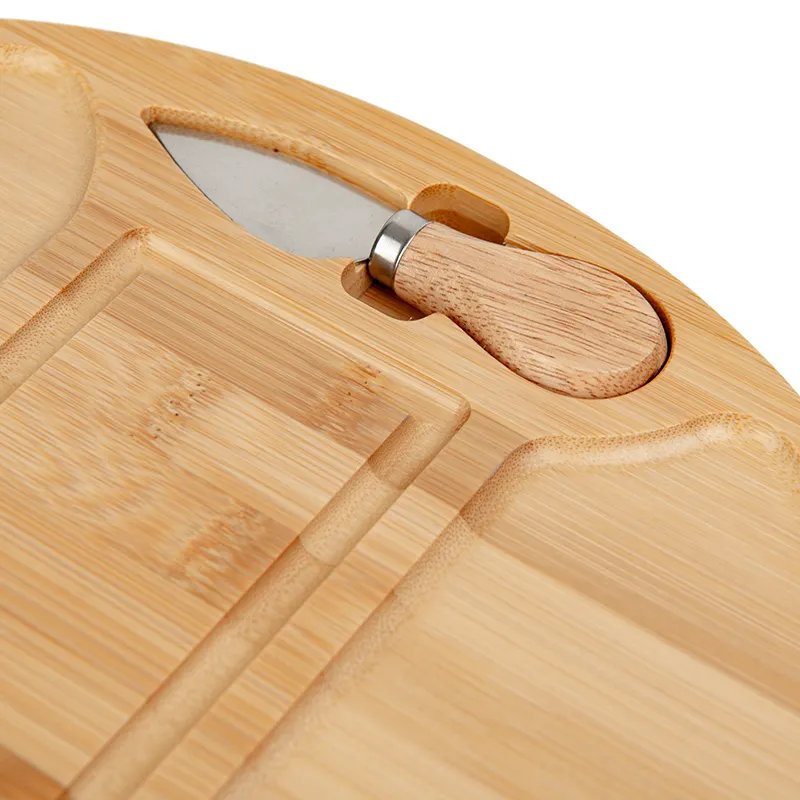 Sushi Cheese Charcuterie Platter Serving Tray Premium Bamboo Cheese Board Set with Knife