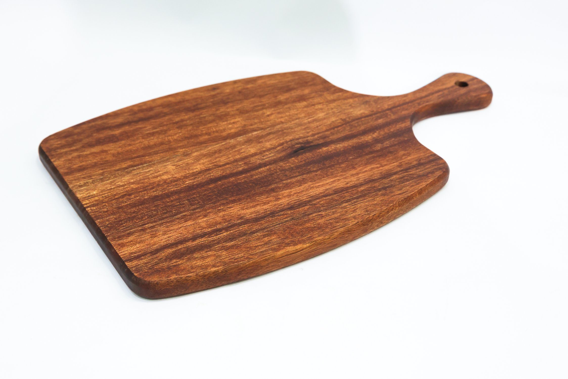 Paddle Shape Quality Wood Serving Board with Handle