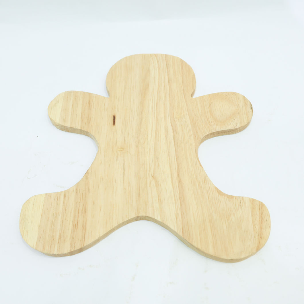 Wholesale Ginerbread Man Shape Acacia Wood Cutting Board Serving Board Cheese Board