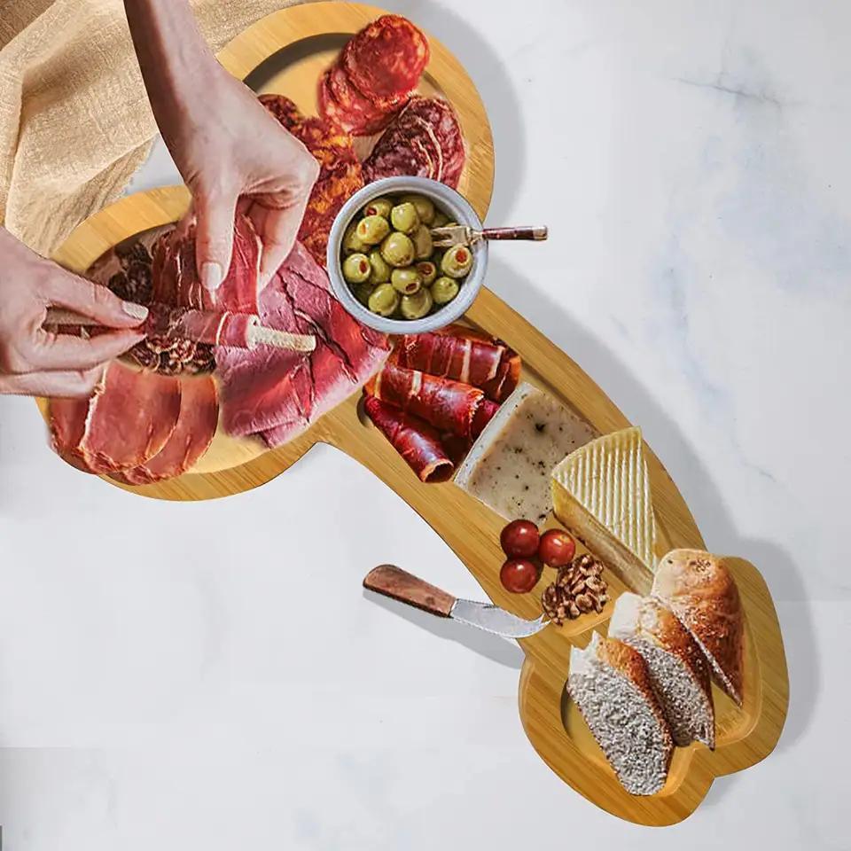 Creative Kitchen Cross-Border Fruit Plate Wine Wooden Cheese Platter Plate