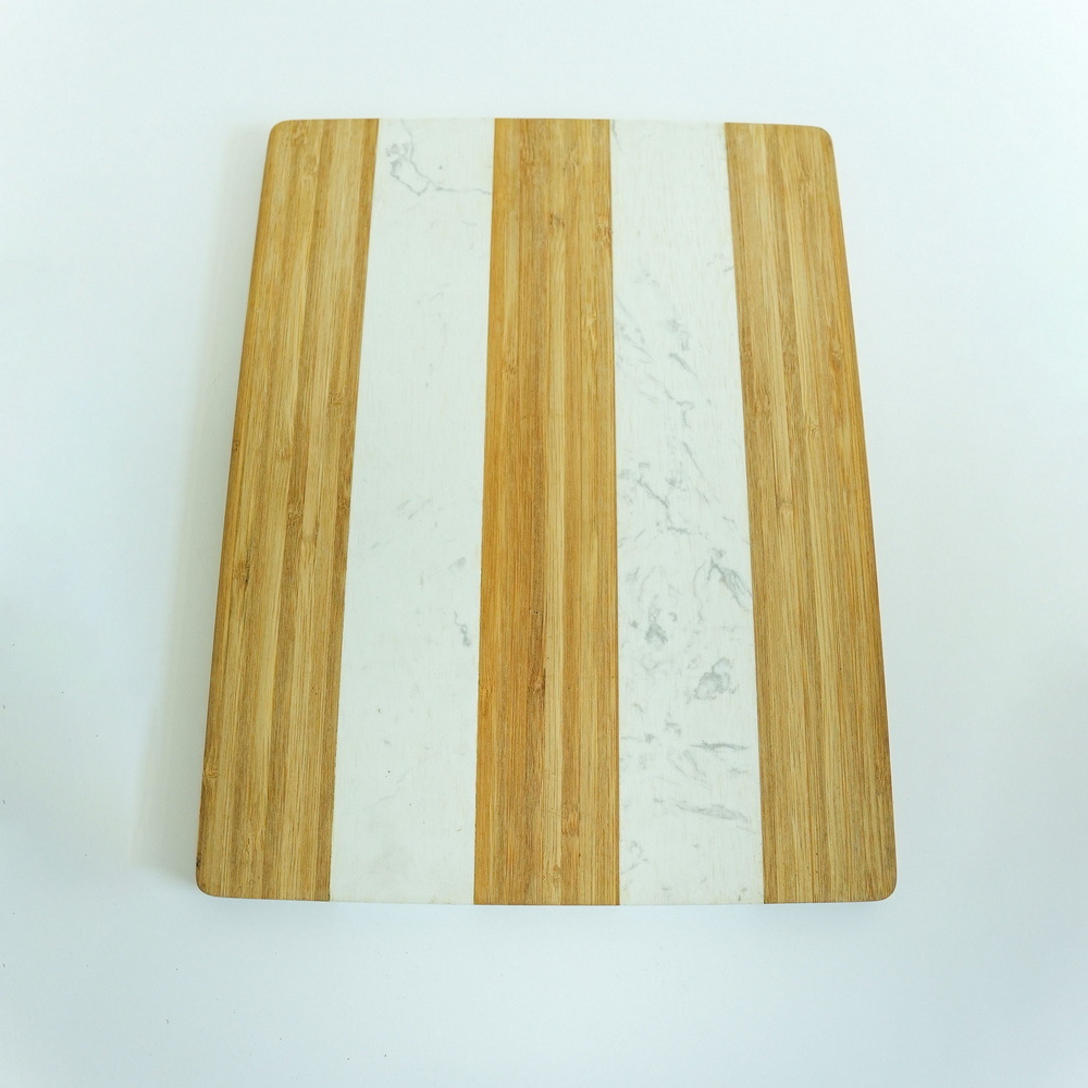 Bamboo Marble Cutting Board Marble Tray Bamboo Board for Kitchen
