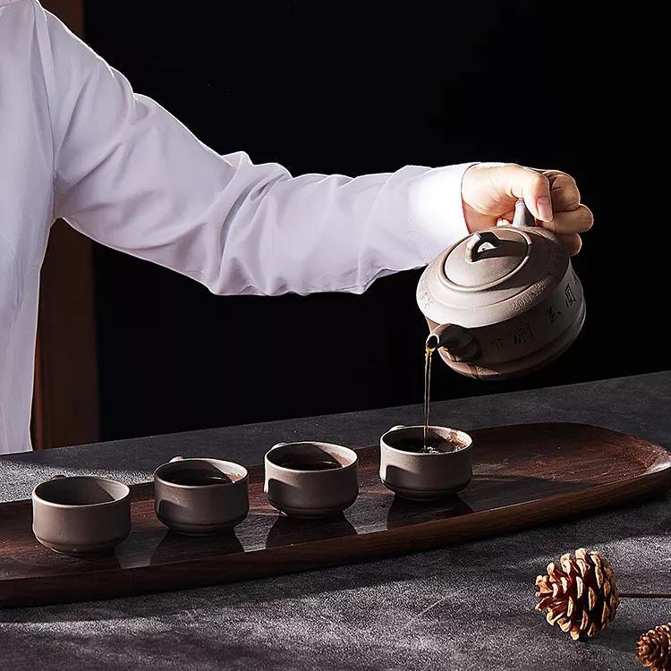 Natural Black Walnut Wood Wooden Irregular Serving Tray for Sushi Fruit Snacks Tea Coffee