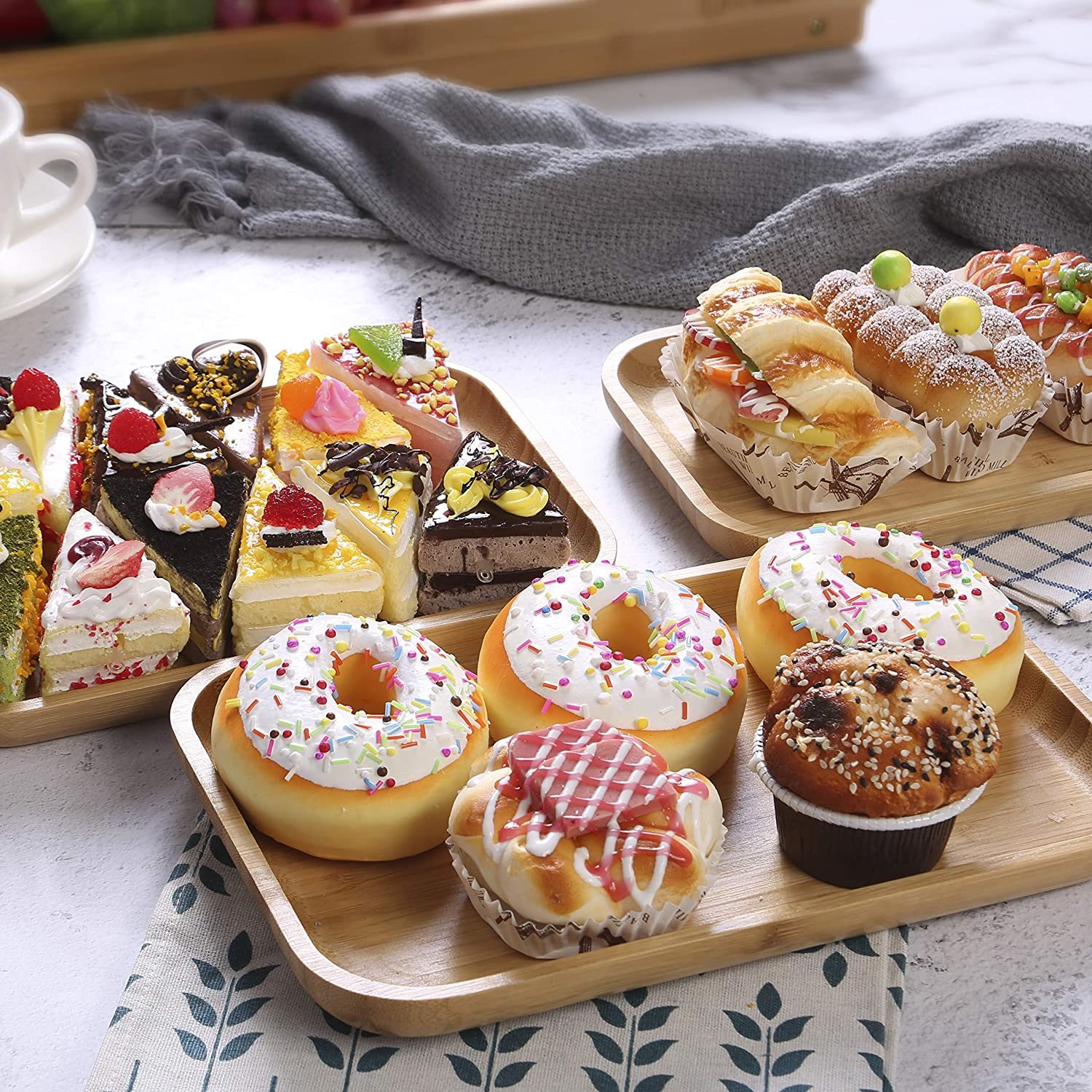 Custom Cheap Lively Restaurant Goods Bamboo Plates Set for Wholesale