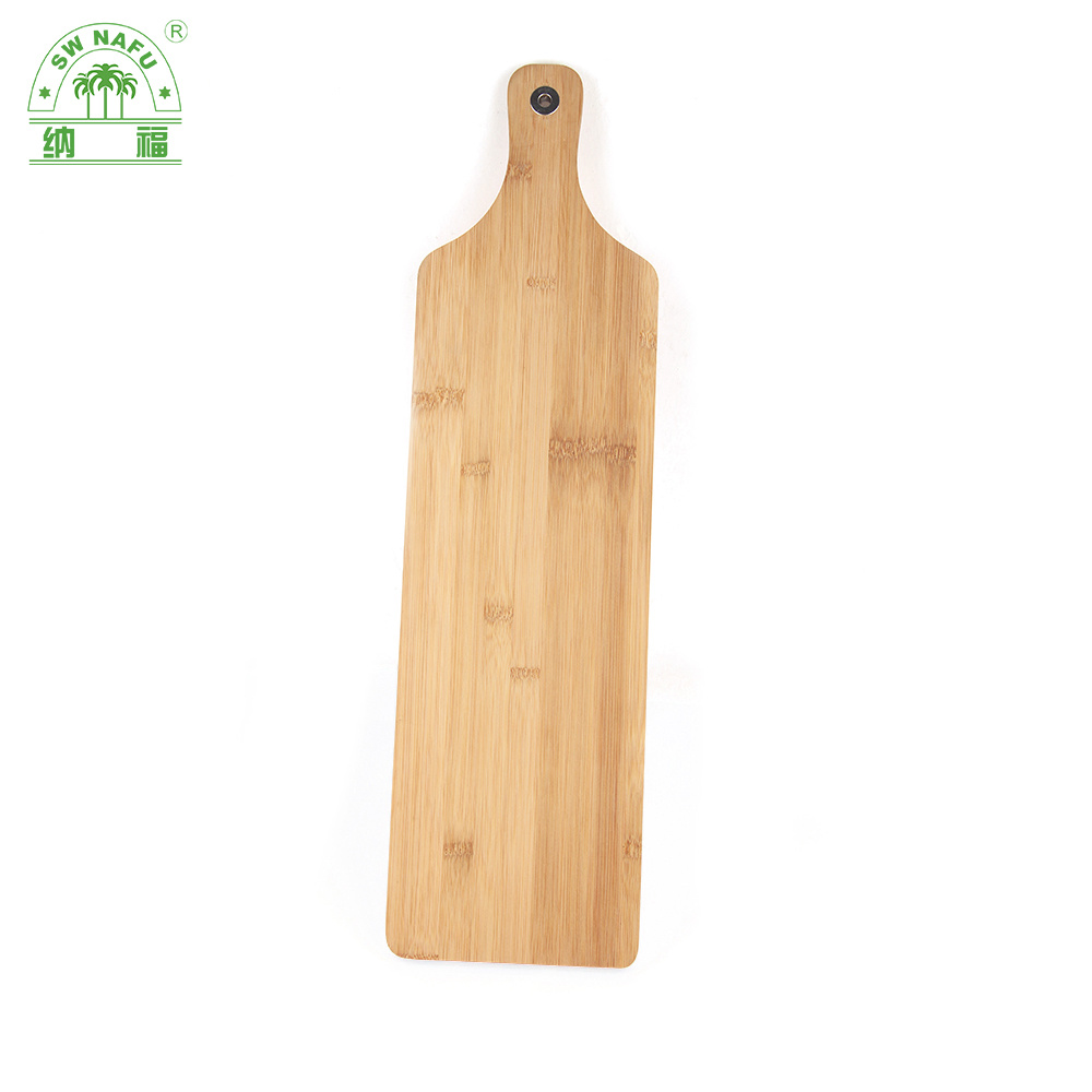 Heavy Duty Long Bamboo Charcuteria Board Sushi Serving Platter with Handle