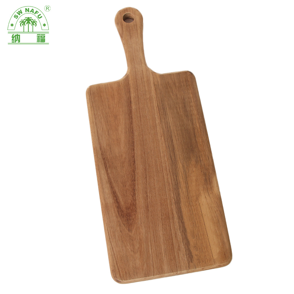 Top Rated Natural High Quality Acacia Wooden Cutting Board with Handle for Kitchen