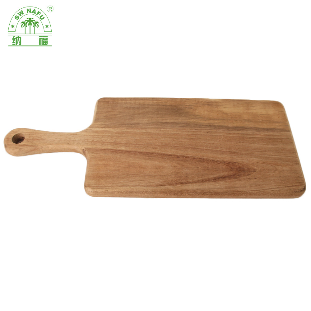 Top Rated Natural High Quality Acacia Wooden Cutting Board with Handle for Kitchen