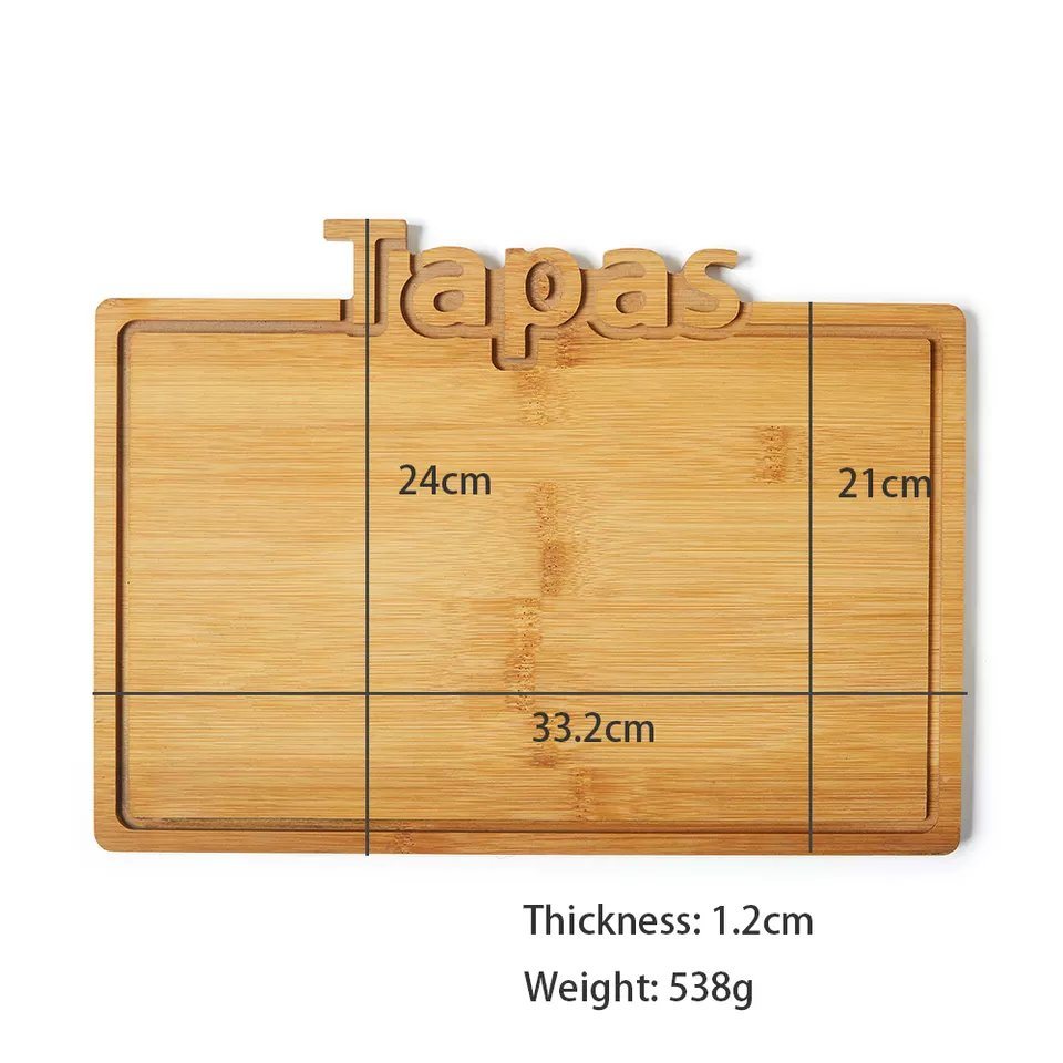 Custom Engraved Square Kitchen Tapas Serving Board Bread Chopping Board