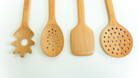 Durable and Reusable Wooden Kitchen Tools Accessories with UV Printing Handle
