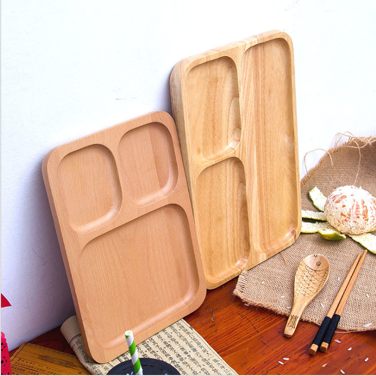 Manufacture Competitive Bamboo and Wood Portion Plate for Restaurant Serving