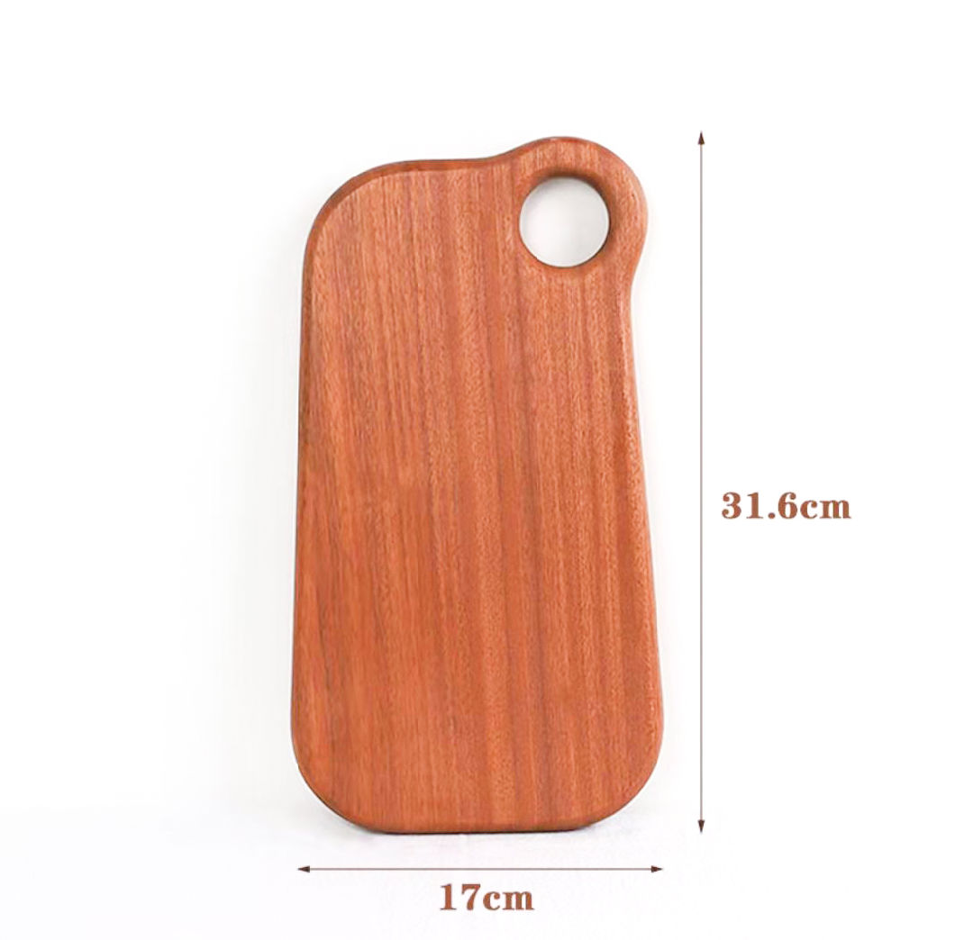 Rectangle Shape Ebony Wood Cutting Board Chopping Board with Round Hanging Hole