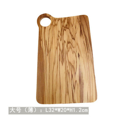 Rectangle Olive Wood Cutting Board Chopping Board Set of 2 for Kitchen