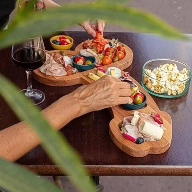 Creative Kitchen Cross-Border Fruit Plate Wine Wooden Cheese Platter Plate