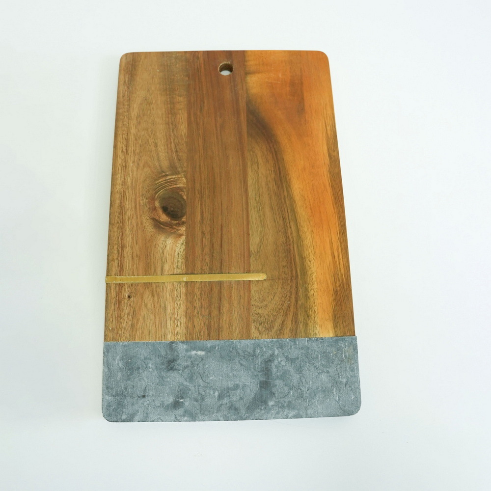 Rectangle Marble and Acacia Wood Cutting Board Chopping Board for Kitchen
