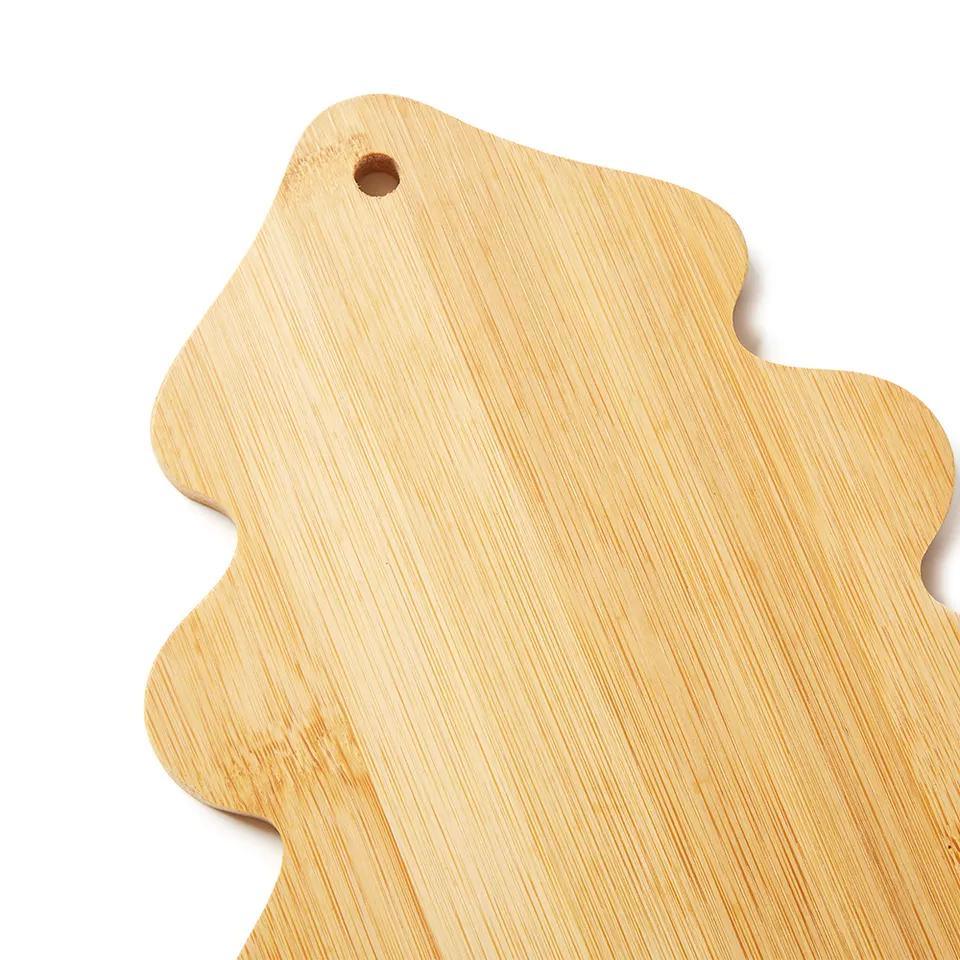 Christmas Tree Shape Cutting Board Bamboo Kitchen Chopping Blocks Fruit Vegetables Cutting Board Wood Breakfast Board