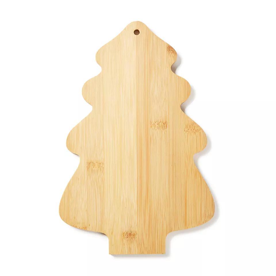 Christmas Tree Shape Cutting Board Bamboo Kitchen Chopping Blocks Fruit Vegetables Cutting Board Wood Breakfast Board