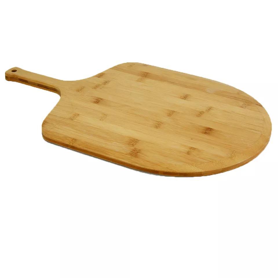 20 Inch Natural Bamboo Wooden Pizza Paddle with Long Wood Handle