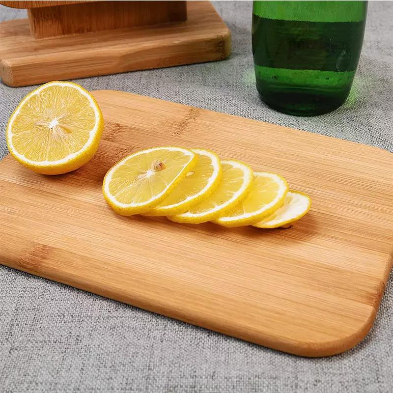 Bamboo Chopping Board Bamboo Cutting Board Set with Storage Rack to Save Kitchen Space