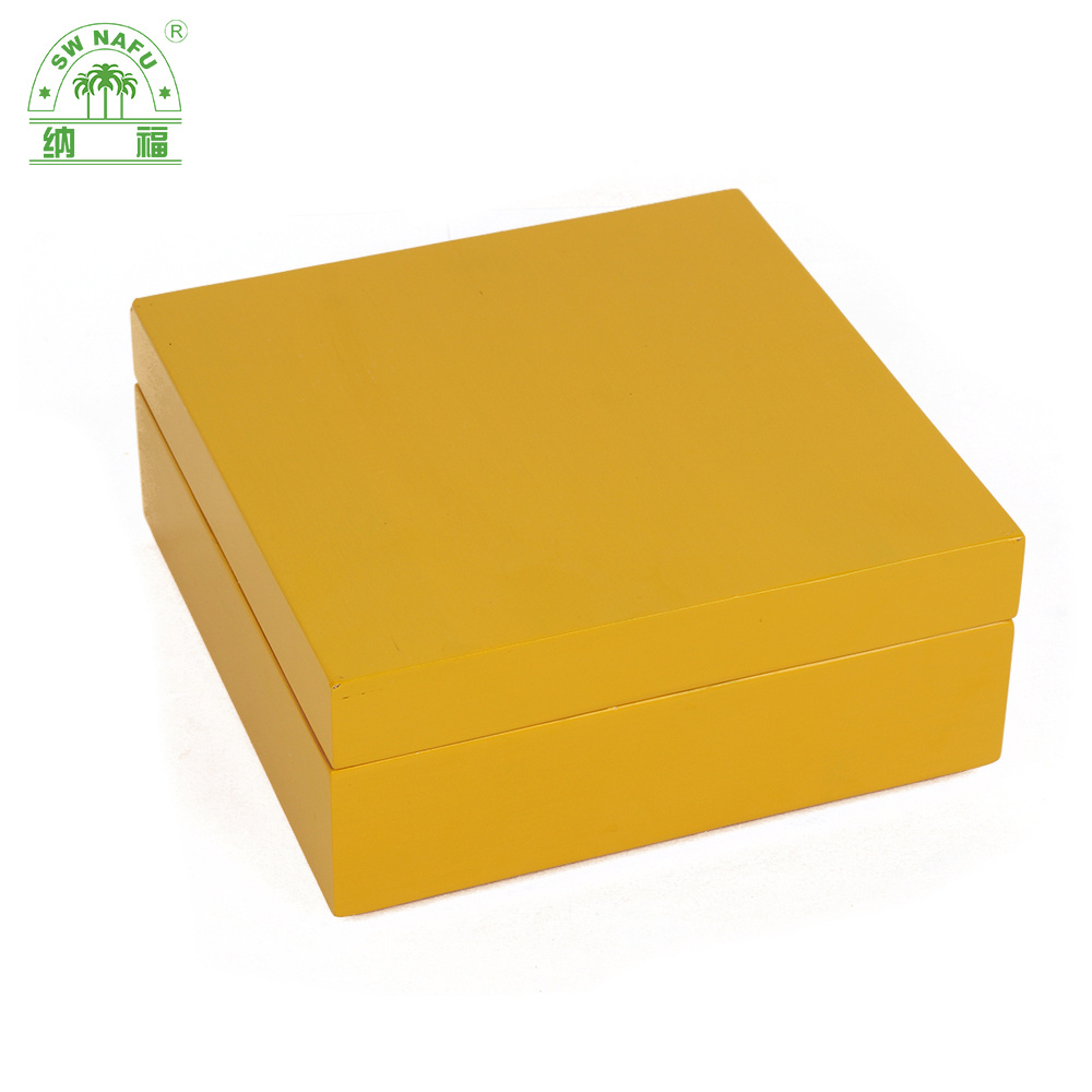 Custom Hot Sale Decorative Lacquer Bamboo Wooden Storage Box Jewelry Box with Lid