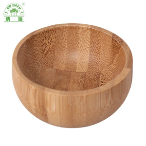 Natural Round Small Bamboo Rice Bowl Bamboo Mixing Bowl