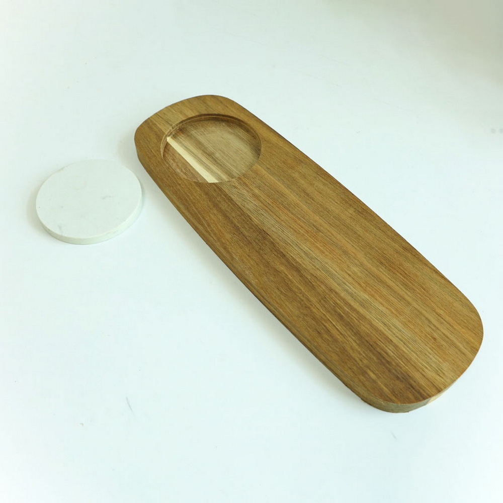 Wood Serving Board Serving Tray with Marble
