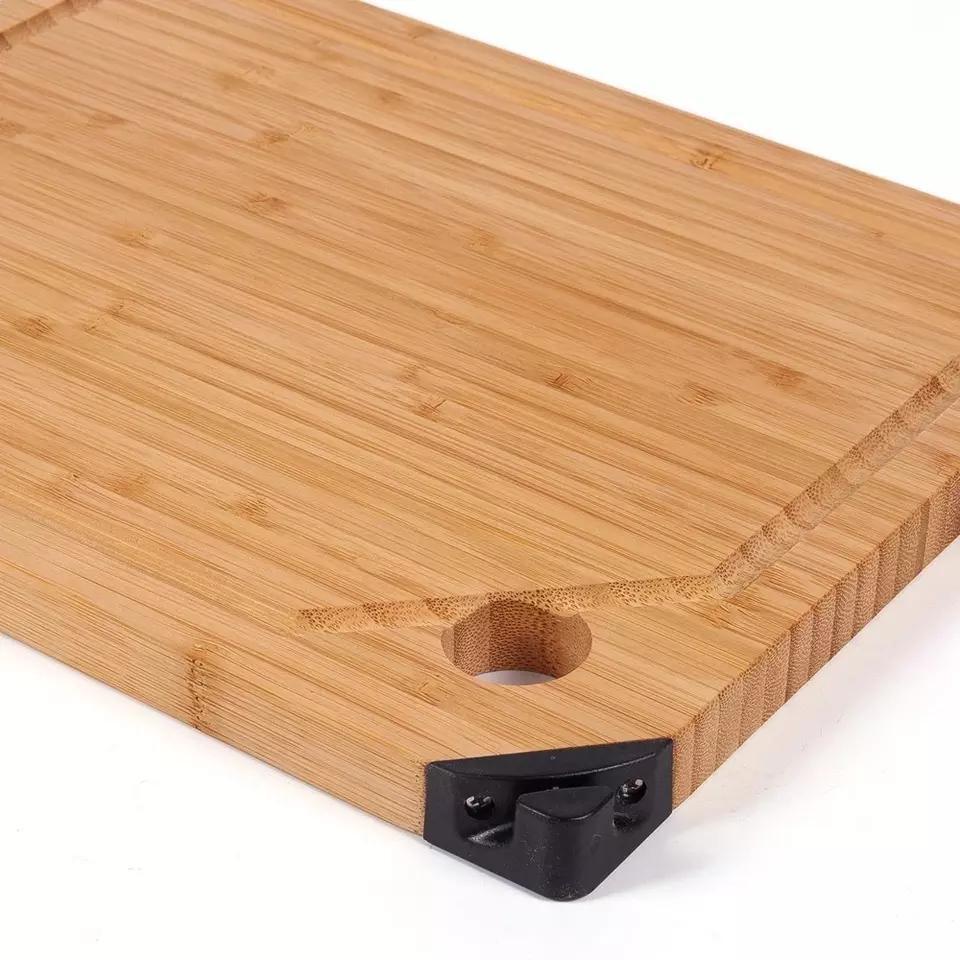 Bamboo Cutting Board with Kitchen Chopping Board for Meat Cheese Knife Sharpener