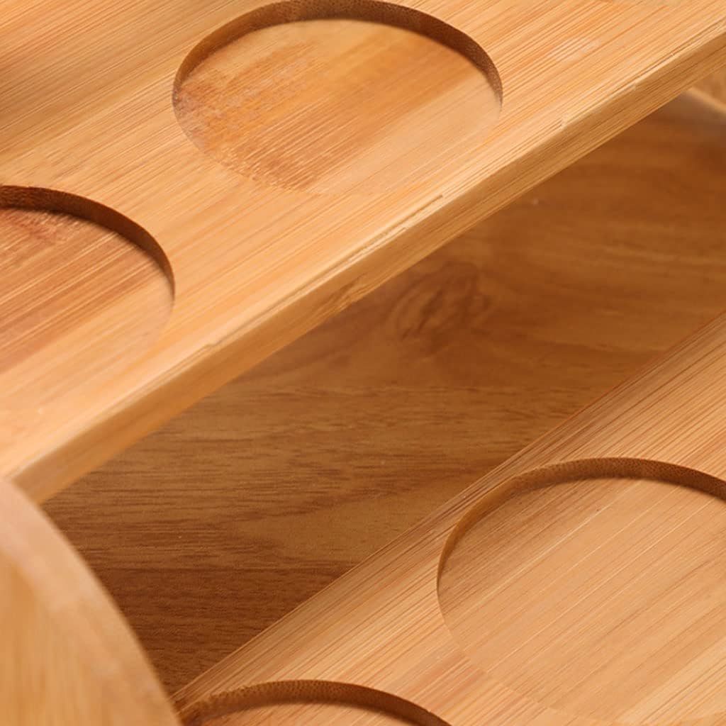 3-Tier Spice Shelf Space Saving Wooden Spice Rack Bamboo Spice Rack Organizer