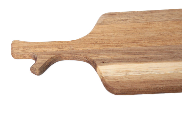 Wholesale Amazon Hot Selling Long Style Bamboo Acacia Wood Cutting Board Serving Board