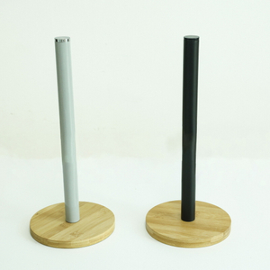 Free Standing Bamboo Toilet Paper Holder Stand