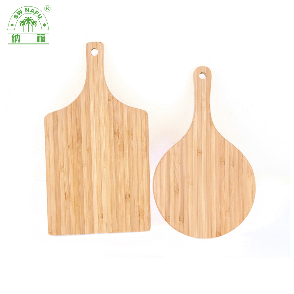 Portable Mini Bamboo Cutting Board Pizza Chopping Board with Handle