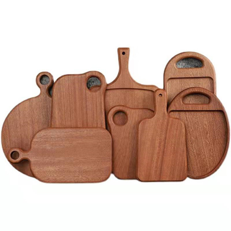 Oval Shape Ebony Wood Serving Plate Dinner Plate Fruit Snack Tea Tray with Handle