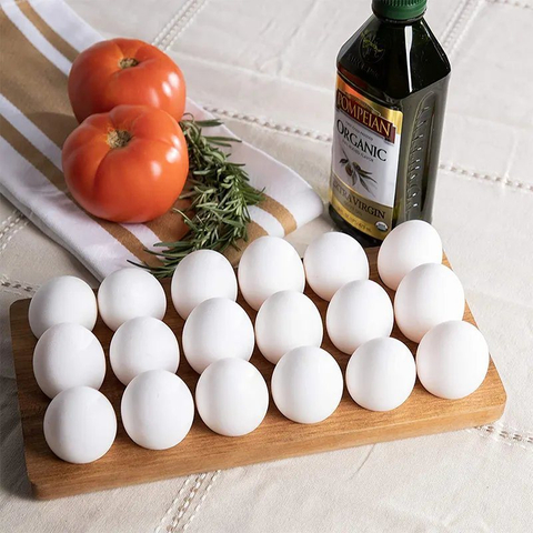 18 Grids Acacia Wooden Egg Holders Egg Tray