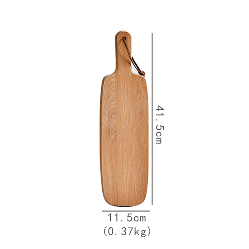 Japanese Style Beech Cutting Board Tray with Handle Solid Wood Vegetable Cutting Bread Board